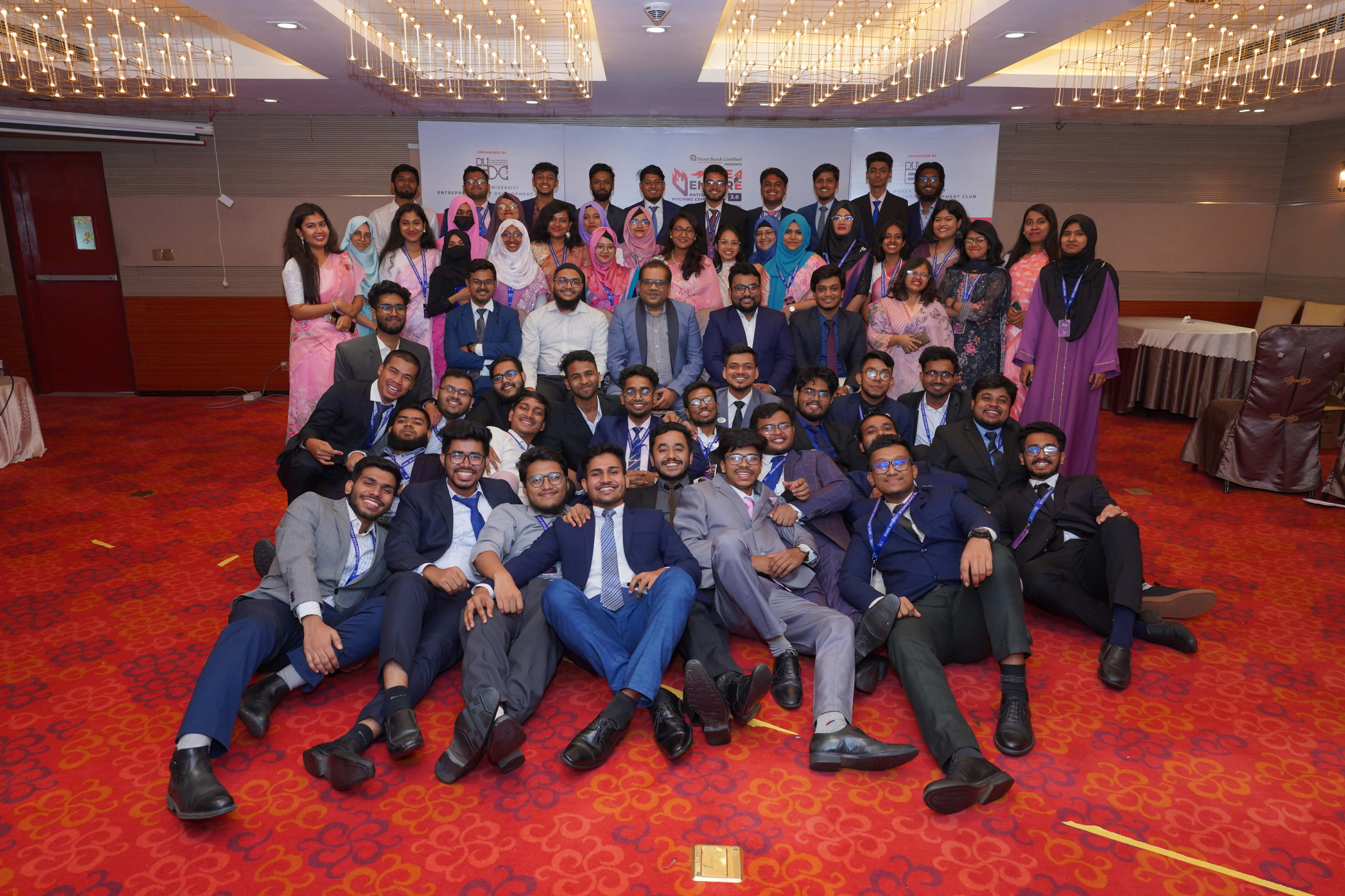 Dhaka University Entrepreneurship Development Club (DUEDC) team collaboration in action